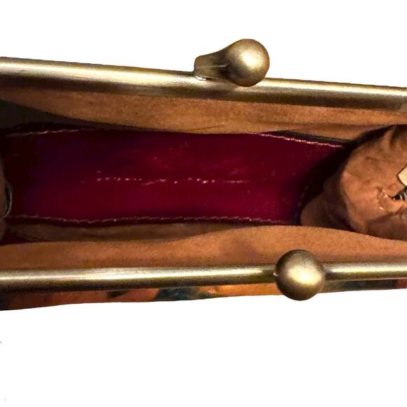 Patricia Nash Floral Oil Painting Borse Frame Kiss Lock Coin Purse - Picture 4 of 4